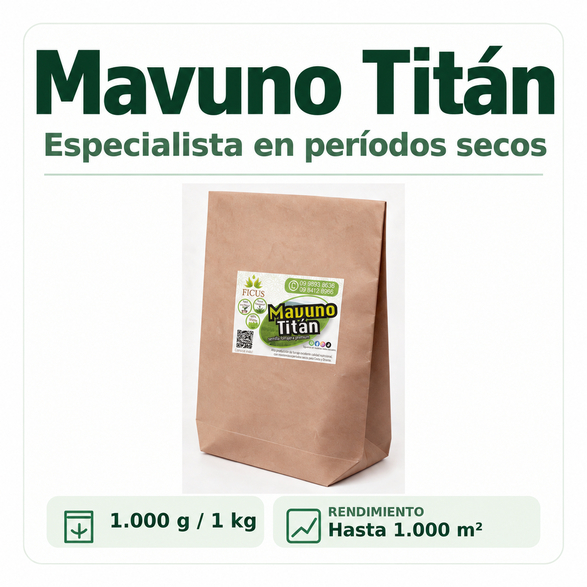 Mavuno Titán 1000gr / 1kg